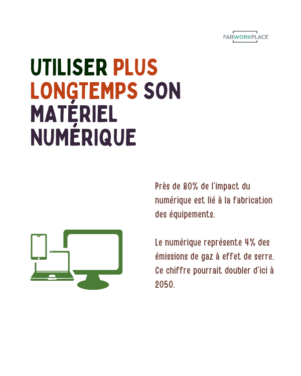 utiliser plus longtemps son matériel numérique pour limiter son empreinte carbone en entreprise